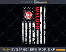 Patriotic Welder American USA Flag svg png cut file
