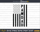 Pawdad USA Flag 4th Of July Svg Png T-shirt Design