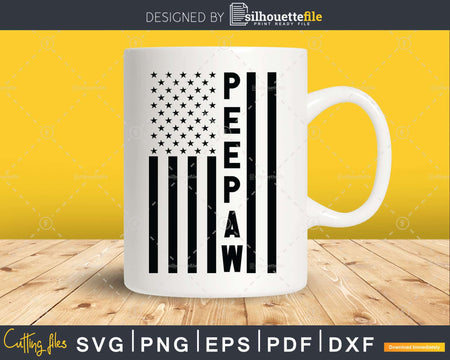 Peepaw USA Flag 4th Of July Svg Png T-shirt Design