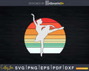 Penché Dancer En Pointe Sunset Vintage Ballet Svg Dxf