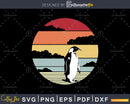 Penguin Retro vintage Style cricut cut svg png printable