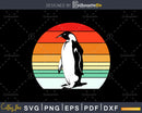 Penguin Retro vintage Style cut svg png design cutting files