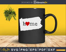 Pennsylvania PA Home Heart Native Map svg cricut cut