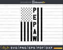 Pepaw USA Flag 4th Of July Svg Png T-shirt Design