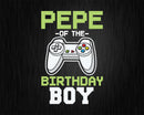 Pepe of the Birthday Boy Matching Video Game cricut svg