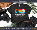 Petrified Forest National Park Bigfoot Retro Vintage svg