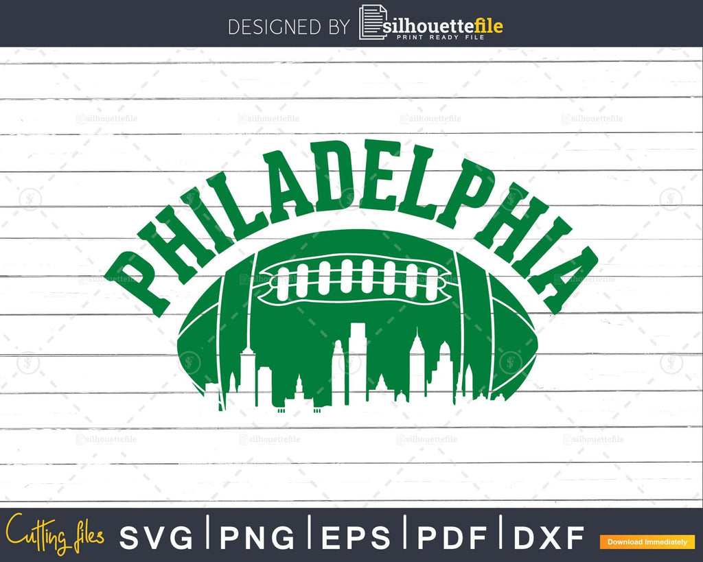 Philadelphia Eagles SVG, Philadelphia Football Skyline Vintage SVG - WildSvg