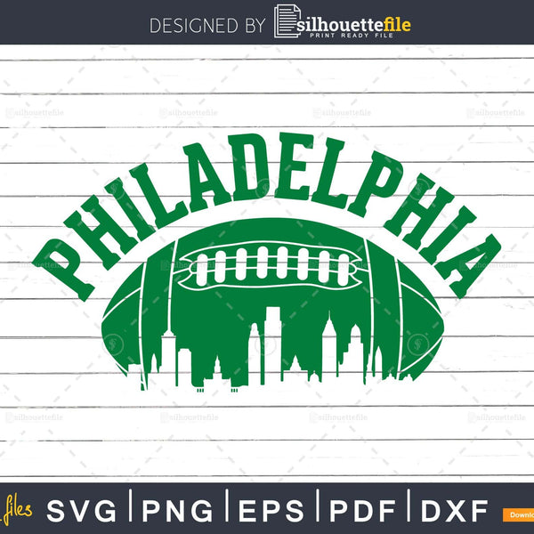 Philadelphia Eagles SVG, Philadelphia Football Skyline Vintage SVG - WildSvg