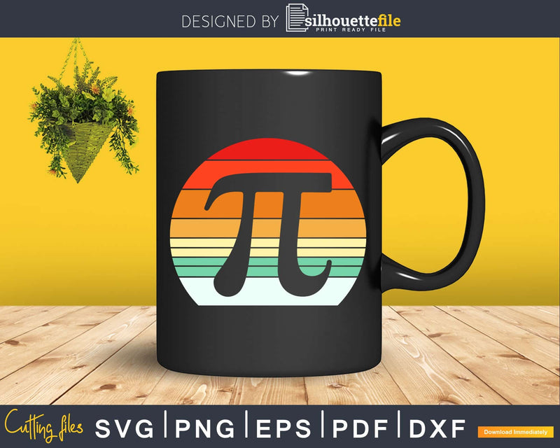 Pi Day Vintage Math Nerd Geek Pie 3.14 Svg Cut Files