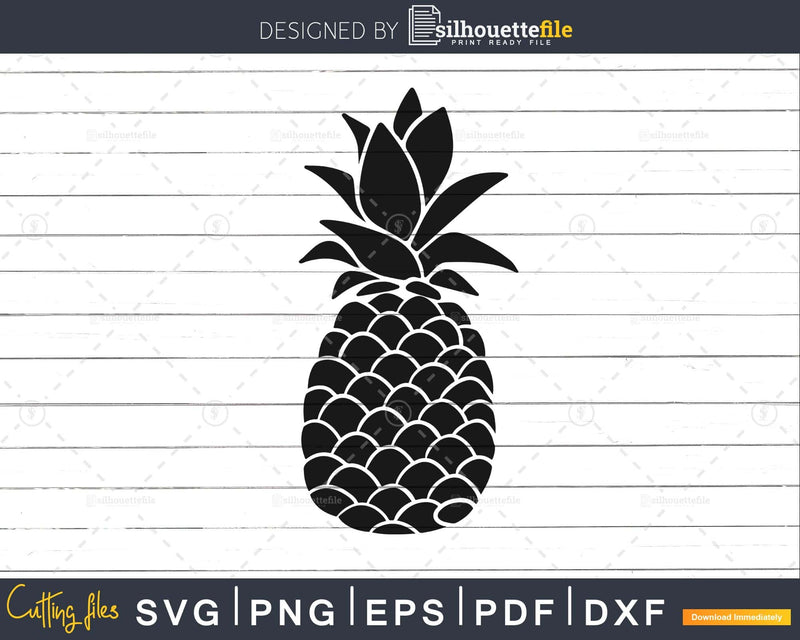 Pineapple SVG EPS PNG Digital Download Cutting files for