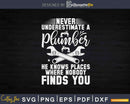 Pipe Fitter Plumbing Never Underestimate A Plumber Svg Png