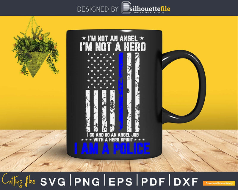 Police Hero cricut svg craft printable cut file for cutting