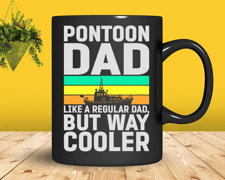 Pontoon Dad Boat Captain Funny Fathers Day Svg Png Digital