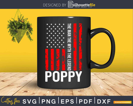 Poppy The Man Myth Legend Svg Dxf Png Cut Files For Crafters