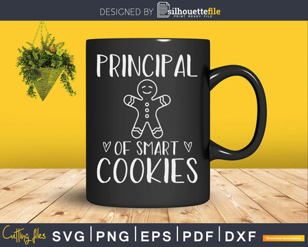 Principal of smart cookies christmas svg cricut printable