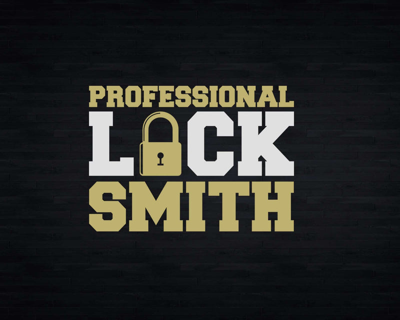 Professional Locksmith Svg Png Cricut Files