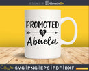 Promoted To Abuela SVG digital cutting printable file