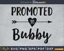 Promoted To Bubby SVG PNG cricut print-ready file