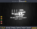 Promoted to Daddy 2023 First Time New Fathers day USA flag