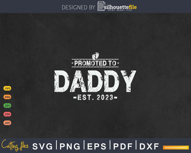 Promoted to Daddy est. 2023 Fathers day