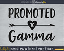 Promoted To Gamma SVG digital cutting file
