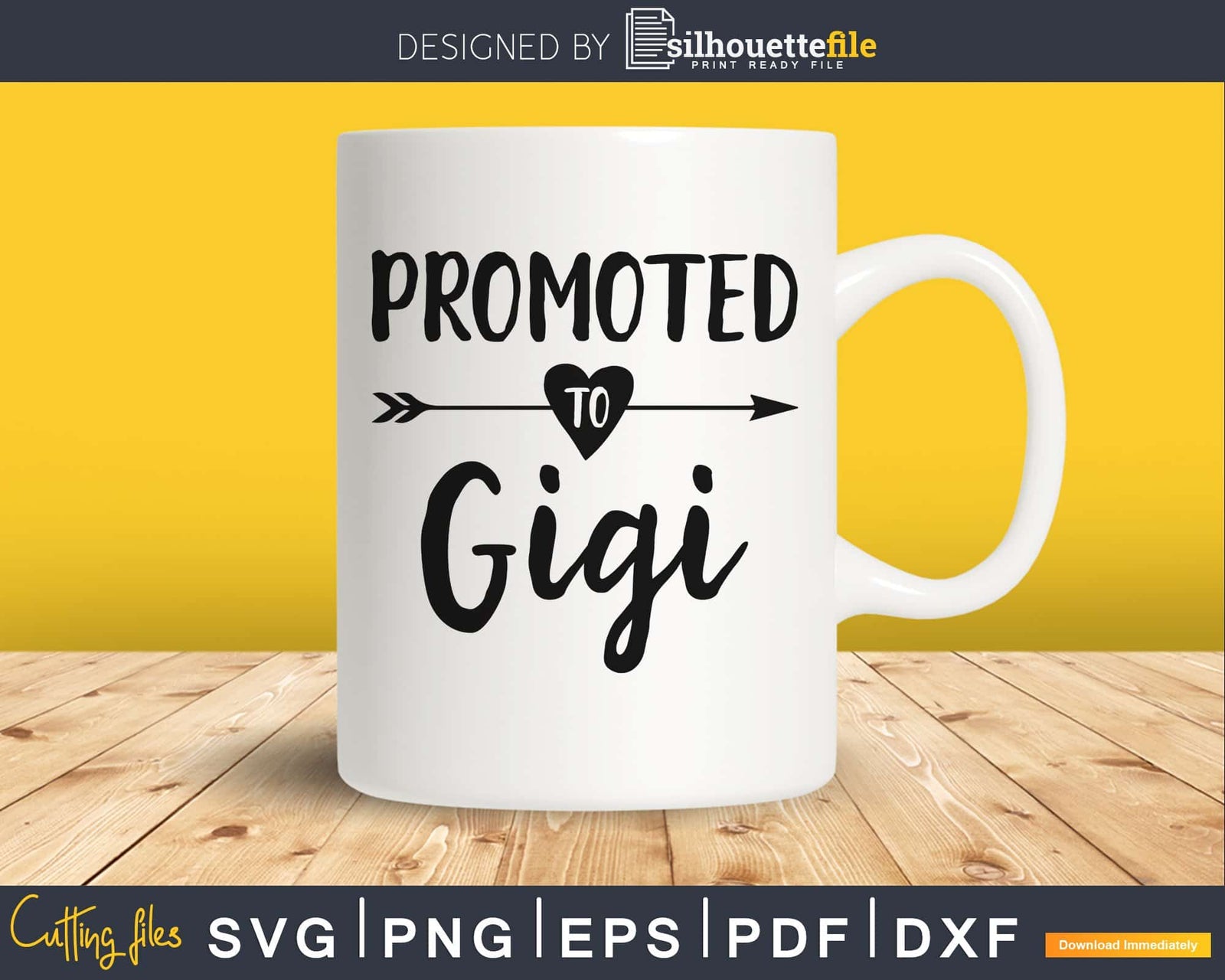 Promoted To Gigi SVG PNG cutting printable file | SilhouetteFile