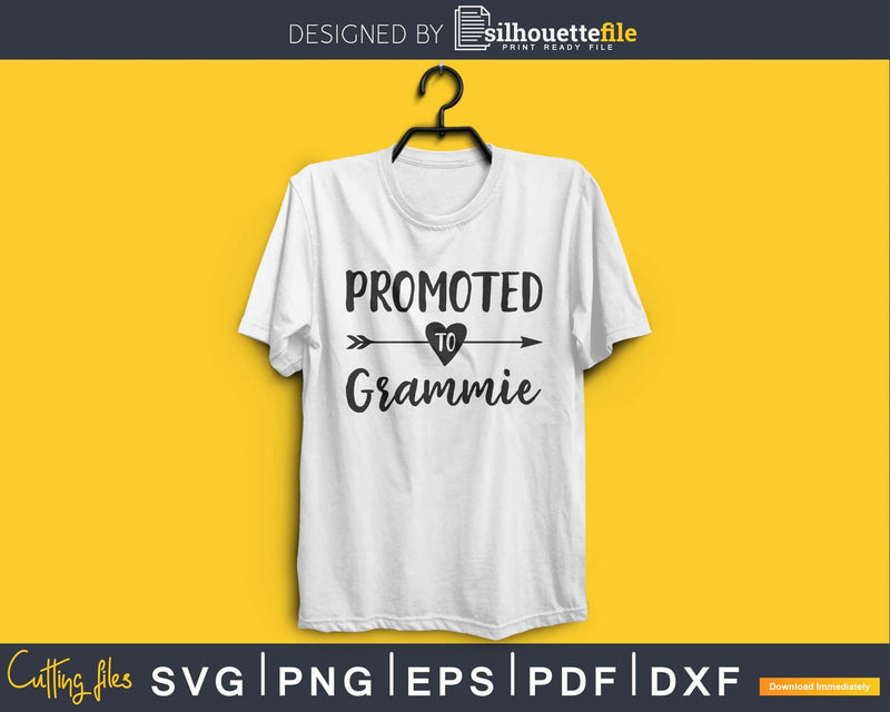 Promoted To Grammie SVG PNG cricut print-ready file