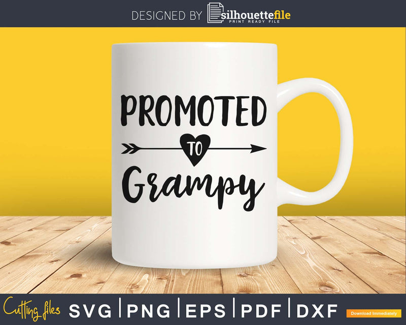 Promoted To Grampy SVG digital cutting printable file