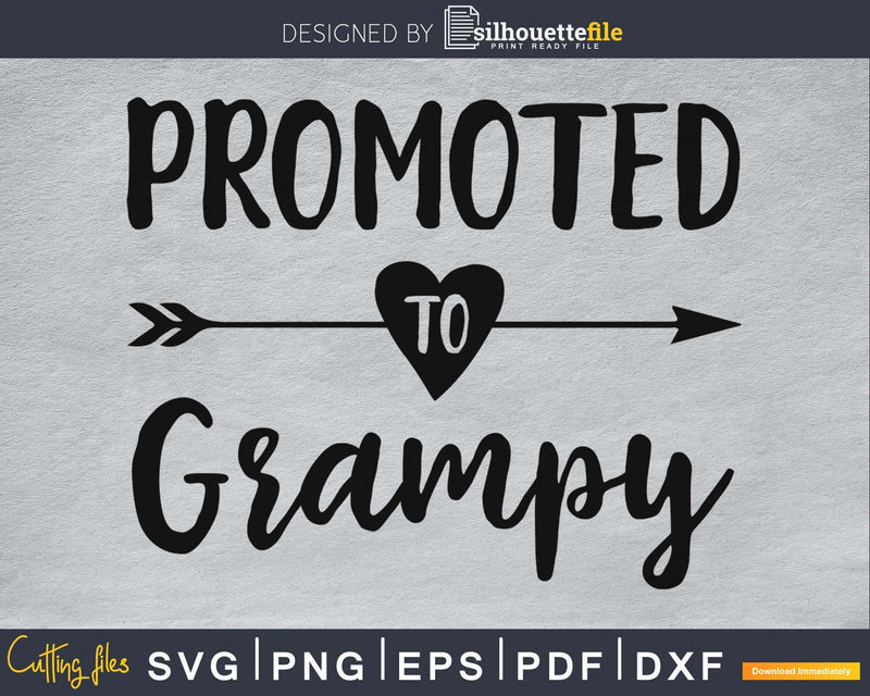 Promoted To Grampy SVG digital cutting printable file
