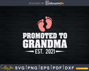 Promoted To Grandma Est. 2021 Svg Dxf Digital Craft Files