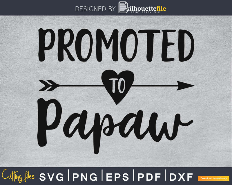 Promoted To Papaw SVG Digital cutting printable file