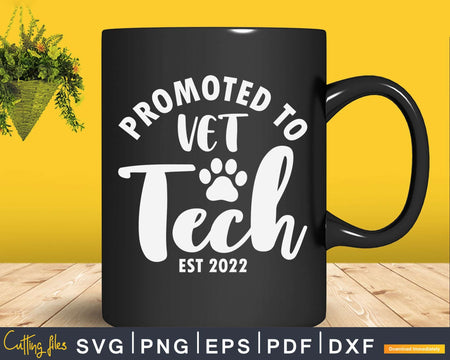 Promoted To Vet Tech Svg Png Graphic T-shirt Designs