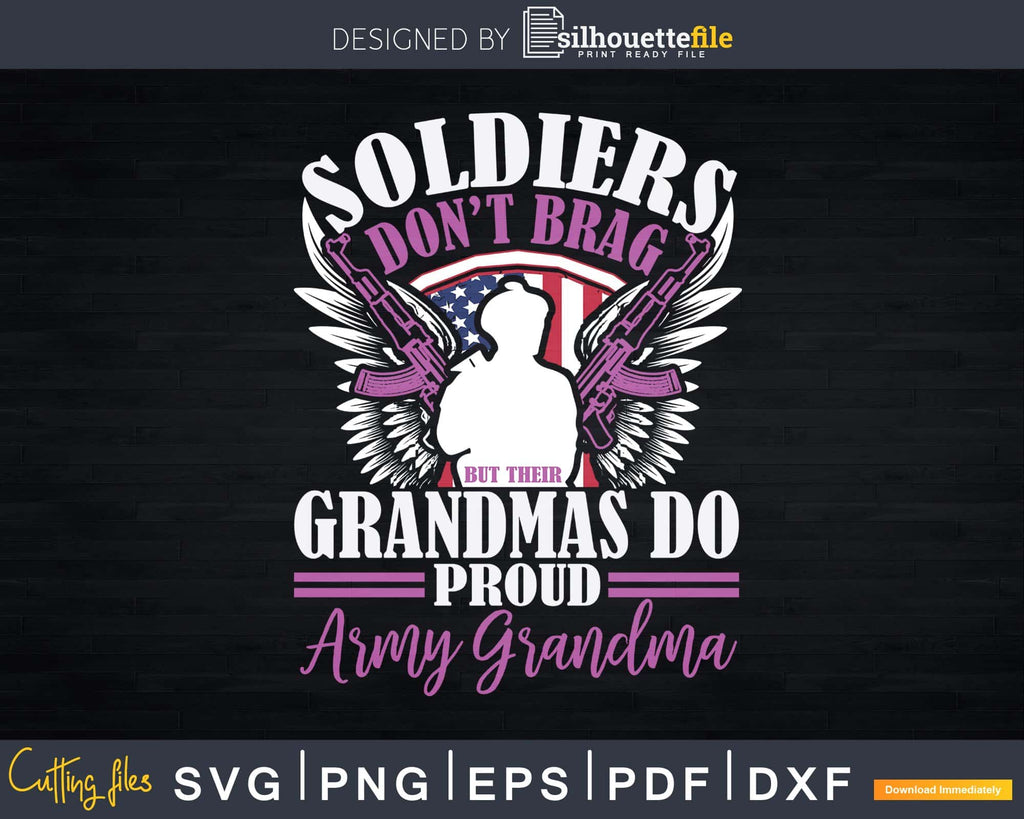 thumbnail image 2 of Proud Grandparent Of A Soldier US Army Round Decal - Military Car Sticker 2 of 10