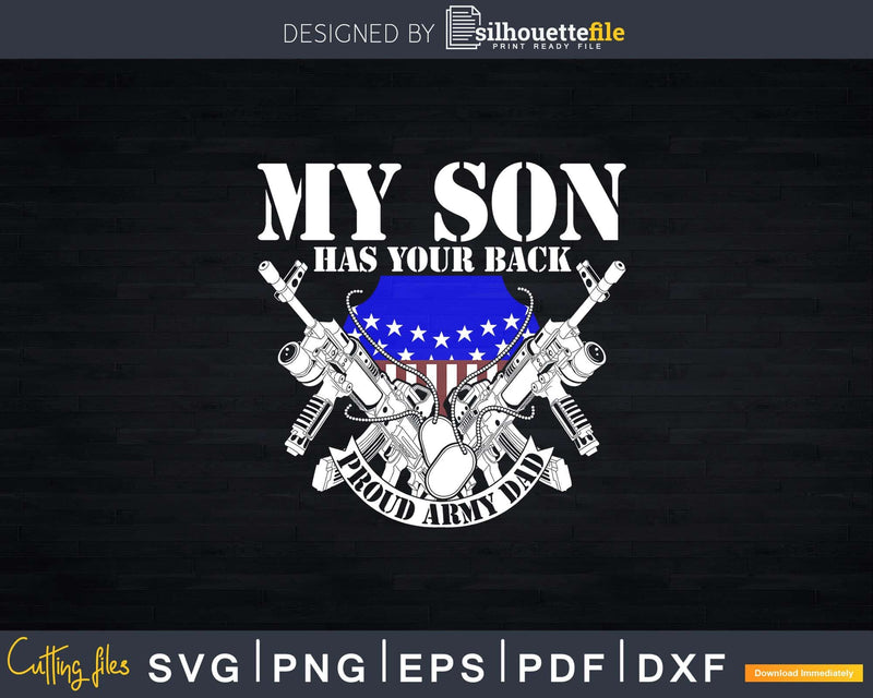 Proud Army Veteran Military Dad Svg Png Dxf Cricut Files