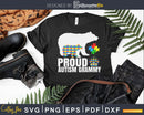 Proud Grammy Bear Autism Awareness Svg Dxf Png Design Files