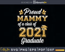 Proud Mammy of a Class 2021 Graduate Funny Senior Svg Png