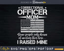 Proud Mother Of A Correctional Officer Mom US American Flag