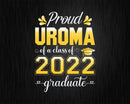 Proud Uroma of a Class 2022 Graduate Funny Senior Svg Png