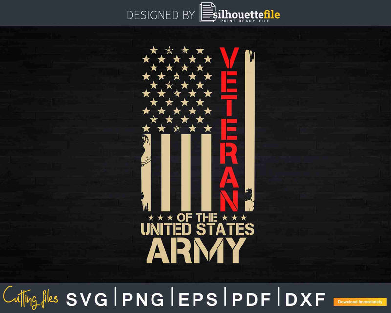 Proud Veteran Of The United States US Army Svg T-shirt