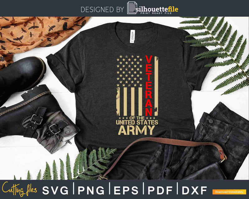 Proud Veteran Of The United States US Army Svg T-shirt