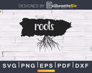 Puerto Rico PR Roots Home Native Map svg cricut silhouette