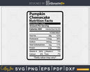 Pumpkin Cheesecake Nutrition Facts Thanksgiving Christmas