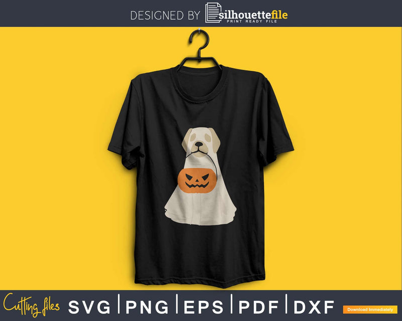 Pumpkin Ghost dog Halloween digital svg craft cutting files