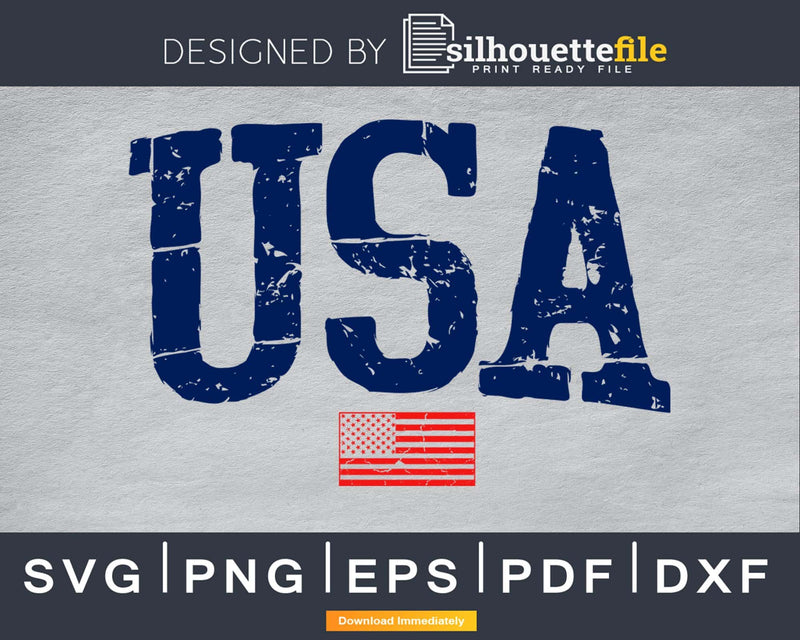 Quantities Patriotic Distressed USA Flag svg cricut cut