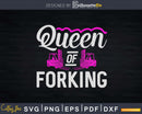 Queen of Forklift Operator Truck Driver Svg Png Cricut Cut