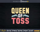 Queen of Toss Funny Cornhole Svg Dxf Cut File