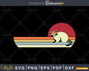 Raccoon Retro vintage Style cricut cut svg png dxf cutting