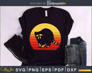 Raccoon Retro vintage Style cricut cut svg png silhouette