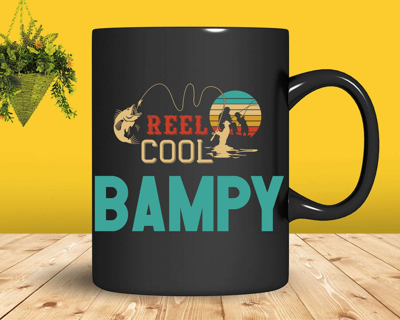 Reel Cool Bampy Retro Fishing Png Svg T-shirt Design