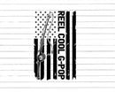 Reel Cool G-Pop Fishing American Flag Png Svg Cut Files